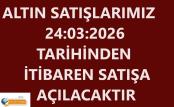 SİTEMİZDE ALTIN SATIŞ ZAMANLARI