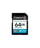 Kingston 64GB SDXC Canvas Go Plus Gen4 200MB/s C1...