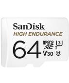 SanDisk High Endurance microSDXC 64GB + SD Adapte...